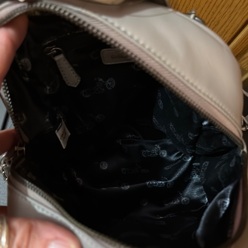 Harley-Davidson Leather Gray Mini Backpack Half T… - image 8